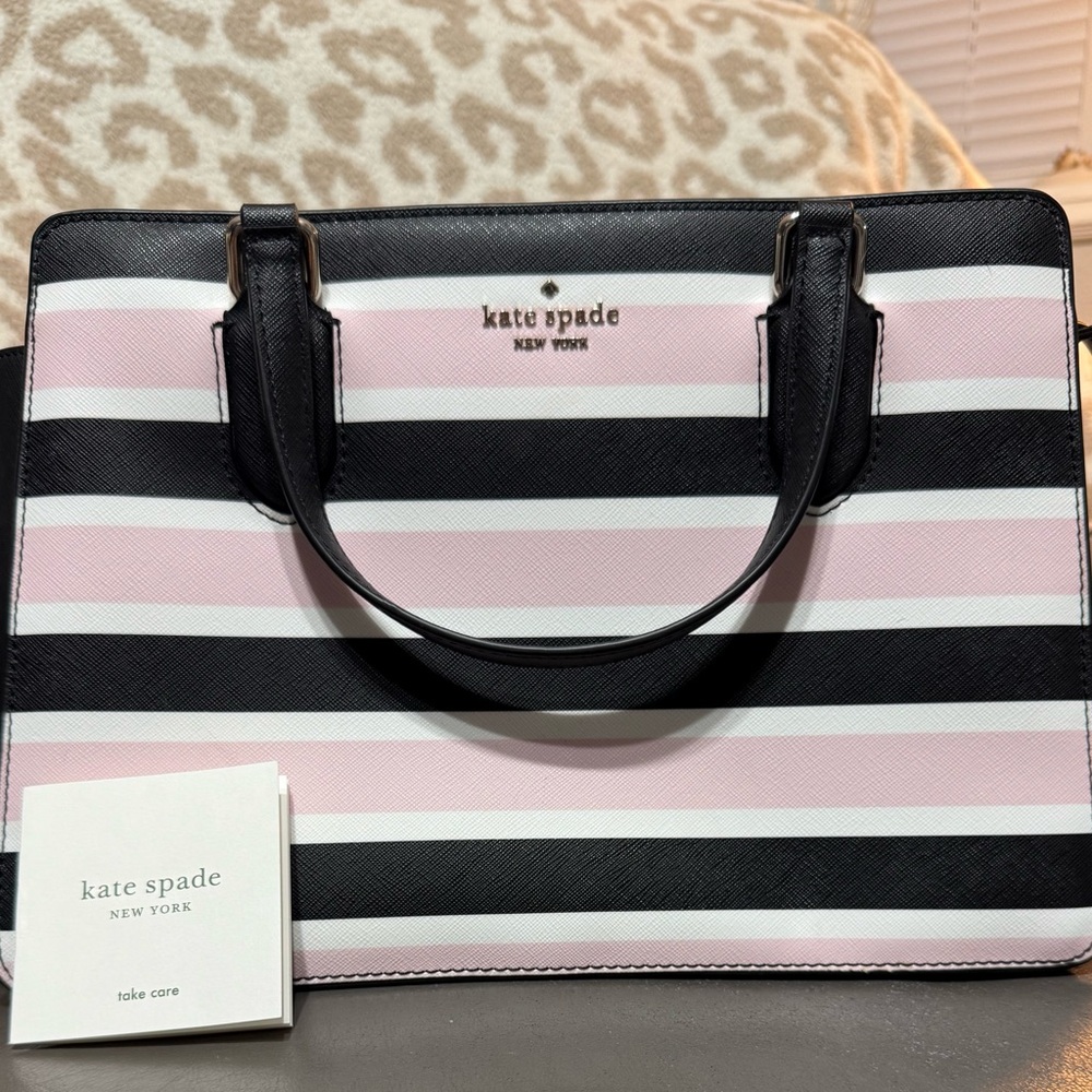 NWOT Kate Spade Laurel Way Celebration
Stripe Reese Handbag